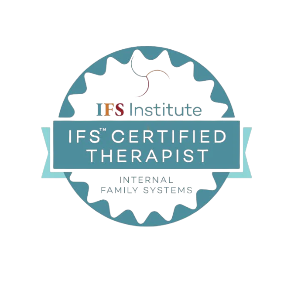 A badge reading 